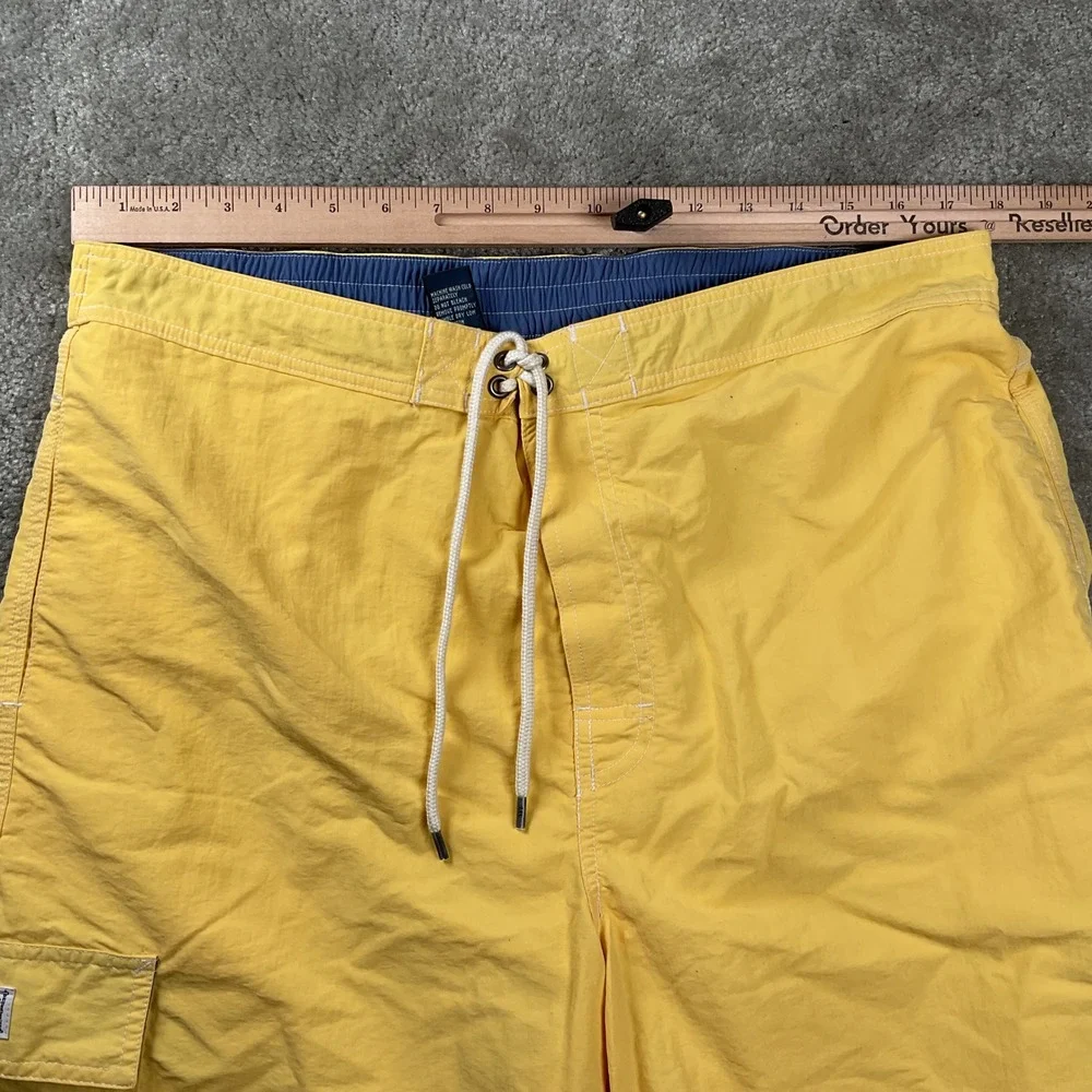 Polo Ralph Lauren‎ Swim Trunks Mens XL YellowBoard Shorts Cargo Pocket